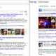 Snapshots of a search for “Boston suspects” in Google News and Bing News shortly after Dzhokhar Tsarnaev was arrested.